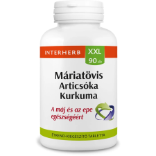 OEM INTERHERB Interherb xxl máriatövis és articsóka és kurkuma tabletta 90 db vitamin és táplálékkiegészítő