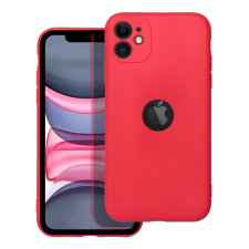 OEM iPhone 11 szilikon tok, hátlaptok, telefon tok, matt, piros, Forcell Soft tok és táska
