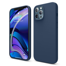 OEM iPhone 12 / 12 Pro szilikon tok, hátlaptok, telefon tok, matt, kék tok és táska