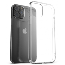 OEM iPhone 12 / 12 Pro szilikon tok, hátlaptok, telefon tok, vékony, átlátszó, 1mm tok és táska
