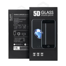 OEM iPhone 15 Plus üvegfólia, tempered glass, előlapi, 5D, edzett, hajlított, fekete kerettel mobiltelefon kellék