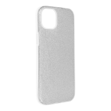 OEM iPhone 15 szilikon tok, hátlaptok, védőtok, telefon tok, csillámos, ezüst tok és táska