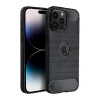 OEM iPhone 16 Plus szilikon tok, hátlaptok, telefon tok, karbon mintás, fekete, Carbon case