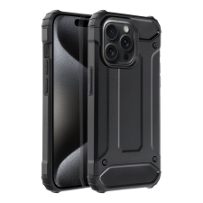 OEM iPhone 16 Pro hátlap tok, telefon tok, ütésálló, fekete, Armor tok és táska
