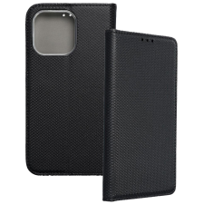 OEM iPhone 16 Pro könyvtok, fliptok, notesz tok, mágneszáras, bankkártyatartós, fekete tok és táska