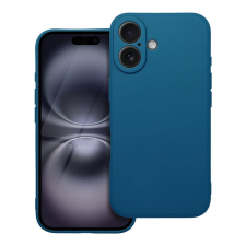 OEM iPhone 17 szilikon tok, telefon tok, hátlaptok, matt, kék, Matt case tok és táska