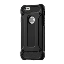 OEM iPhone 6S 4.7 GIGAPACK Defender szilikon telefonvédő ütésállóság, fémhatás, FEKETE tok és táska