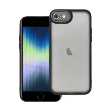 OEM iPhone SE 2 (2020) GIGAPACK Szilikon telefonvédő ütésállóság, kameravédő, FEKETE tok és táska
