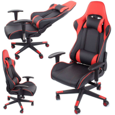 OEM Irodai forgószék Gamer szék, fekete/piros v2 forgószék