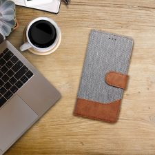 OEM JEANS könyvtok Samsung Galaxy S25 Plus - szürke tok és táska