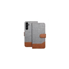 OEM JEANS könyvtok Xiaomi Redmi 13C 4G/5G / Poco C65 - szürke tok és táska