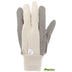 OEM Kertészkesztyű fekete csúszás elleni pöttyökkel 10-es méret