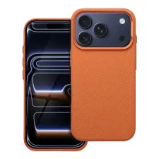 OEM Kevlar MagSafe-kompatibilis tok iPhone 16 Pro narancssárga tok és táska