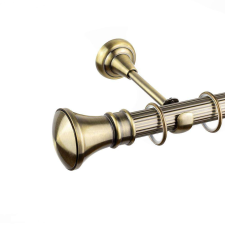 OEM Kolosos 25/19 fogazott rúd egyszerű galériája - antik arany - 400 cm karnis, függönyrúd