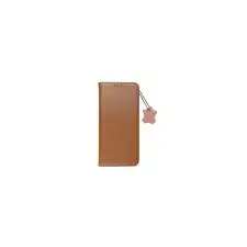 OEM Leather Smart Pro könyvtok iPhone 17 Pro - barna tok és táska