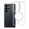 OEM Lens Mag Cover tok kameralencsével Samsung S26 Magsafe kompatibilis fehér
