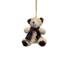 OEM Maci sállal akasztós, textil 11cm plüssfigura
