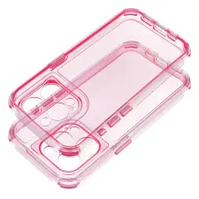 OEM MATRIX CLEAR tok iPhone 16 Plus - halvány rózsaszín tok és táska