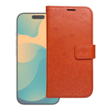 OEM MEZZO Flip tok iPhone 17 barna tok és táska