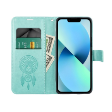 OEM MEZZO könyvtok Samsung Galaxy S25 Edge - zöld "álomfogó" tok és táska