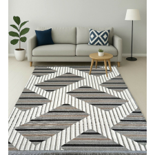 OEM Modern szőnyeg Bohemian (C. Antrasit) 200x290cm Szürke-Bézs lakástextília