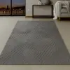 OEM Modern szőnyeg Luxor geometrikus (Grey) 200x290cm Szürke