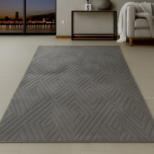OEM Modern szőnyeg Luxor geometrikus (Grey) 200x290cm Szürke lakástextília