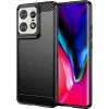 OEM Motorola Edge 50 Pro 5G szilikon tok, hátlaptok, telefon tok, karbon mintás, fekete, Carbon case