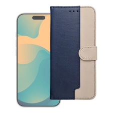 OEM Motorola G17 Split Book flip tok sötétkék és krém tok és táska