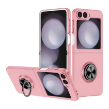 OEM Műanyag telefonvédő (asztali tartó. tartógyűrű. 360°. mágneses) RÓZSASZÍN tok és táska