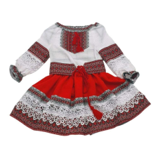 OEM Muntenia népviselet lányoknak, piros 3 év 98 cm jelmez