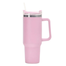 OEM Nagy méretű thumbler pohár - 1200 ml - Babarózsaszín termosz