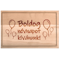OEM Névnapi vágódeszka lufikkal XXL konyhai eszköz