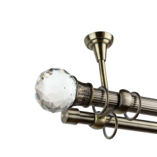 OEM Odeon 25/19 dupla rúd galéria - antik arany - 360 cm karnis, függönyrúd