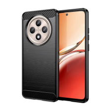 OEM Oppo Reno 12 FS 5G GIGAPACK Szilikon telefonvédő ütésállóság, karbon minta, FEKETE tok és táska