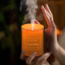 OEM Párásító gyertya, illóolaj diffúzor, aromaterápia, éjszakai lámpa, LED, USB, 150 ml illóolaj párologtató
