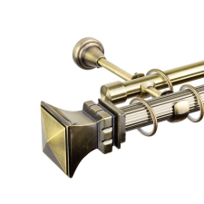 OEM Parga 25/19 dupla rúd galéria - antik arany - 360 cm karnis, függönyrúd