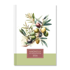 OEM PerioD Magnólia Olive 2026 B6 napi beosztású női tervező határidőnapló határidőnapló