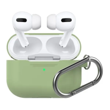 OEM Phoner Simple Apple Airpods Pro szilikon tok akasztóval, avokádó fülhallgató, fejhallgató tok