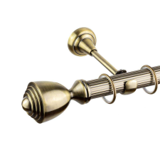 OEM Pluton 25/19 fogazott rúd egyszerű galériája - antik arany - 400 cm karnis, függönyrúd