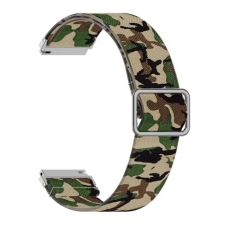 OEM Pótszíj (univerzális. 20mm. textil. terep minta) SÖTÉTZÖLD okosóra kellék