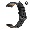 OEM Pótszíj (univerzális. 22mm. valódi bőr. légáteresztő) FEKETE