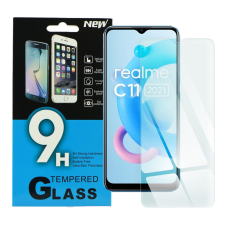 OEM Realme C11 2021 / C20 üvegfólia, tempered glass, előlapi, edzett mobiltelefon kellék