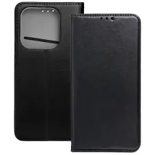 OEM Realme Note 70T könyvtok, fliptok, telefon tok, bankkártyatartós, mágneszáras, fekete, Smart Magneto tok és táska