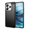 OEM Redmi Note 14 5G GIGAPACK Szilikon telefonvédő ütésállóság, karbon minta, FEKETE
