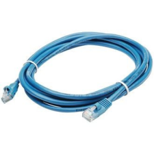 OEM RJ45 CAT5e UTP M/M adatkábel 1m kék (XUTPSZ1KÉK) kábel és adapter