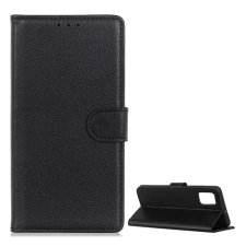 OEM Samsung A52s 5G GIGAPACK Tok álló, bőr hatású FLIP, prémium, FEKETE tok és táska