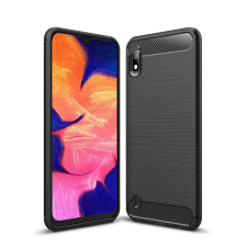 OEM Samsung Galaxy A10 szilikon tok, hátlaptok, telefon tok, karbon mintás, fekete, Carbon tok és táska