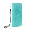 OEM Samsung Galaxy A15 4G/5G telefon tok, könyvtok, oldalra nyíló tok, mágnesesen záródó, zöld, dreamcatcher, SM-A155, SM-A156, Forcell Mezzo