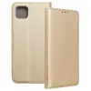 OEM Samsung Galaxy A22 5G könyvtok, fliptok, telefon tok, bankkártyatartós, mágneszáras, arany, Smart Case book